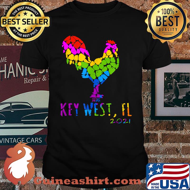 Key West FL 2021 Rooster Chicken Lgbt Shirt