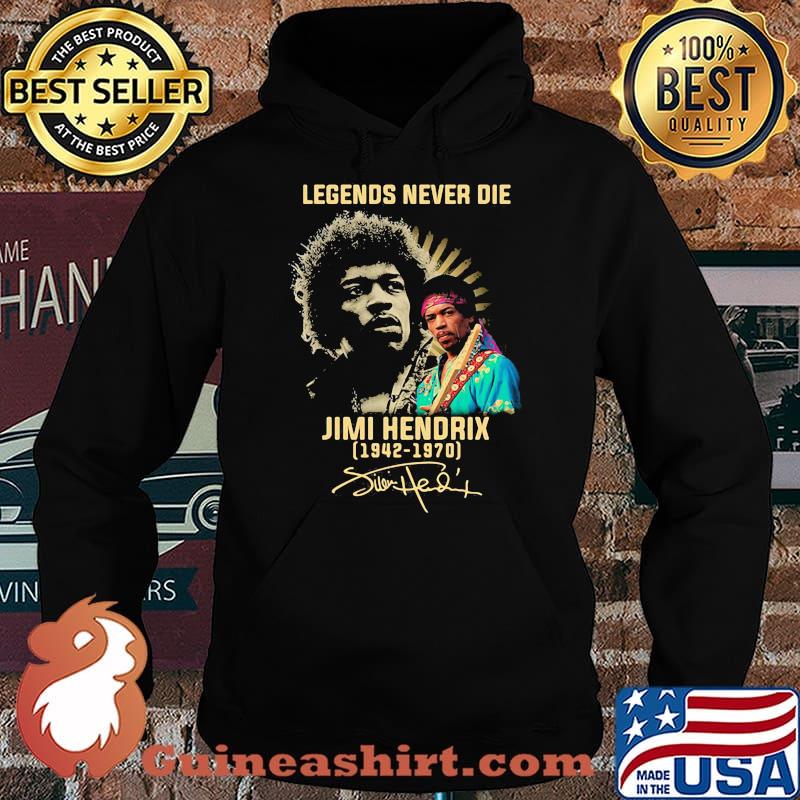 Legends Never Die Jimi Hendrix 1970 Signature Shirt Hoodie