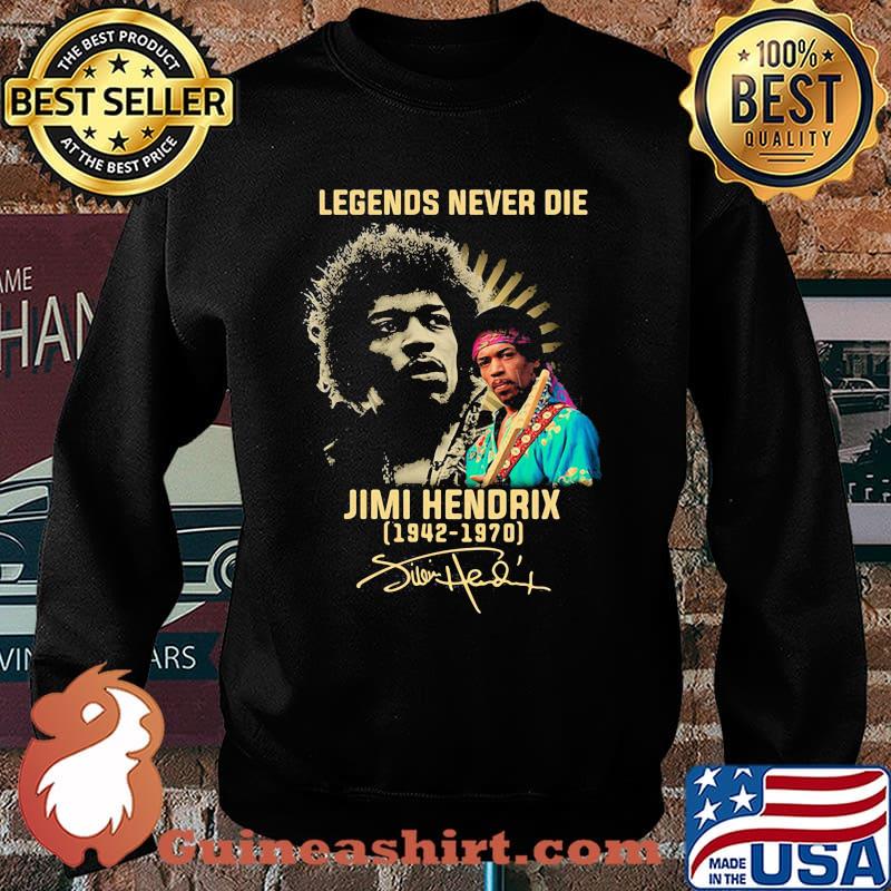 Legends Never Die Jimi Hendrix 1970 Signature Shirt Sweater
