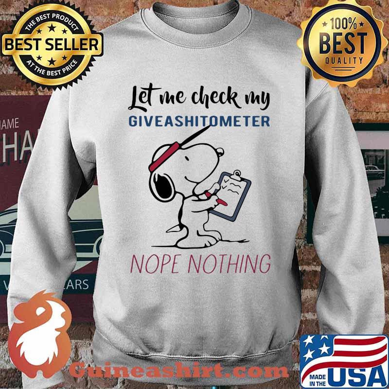 Let me check my giveshitometer nope nothing snoopy Sweater