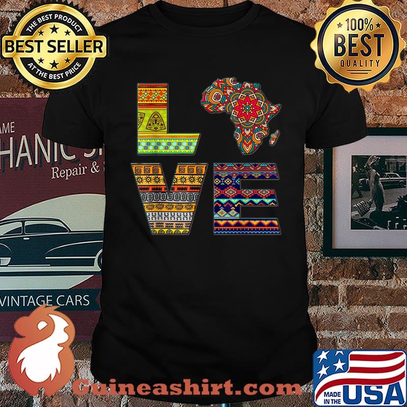 Love Africa African Kente Shirt