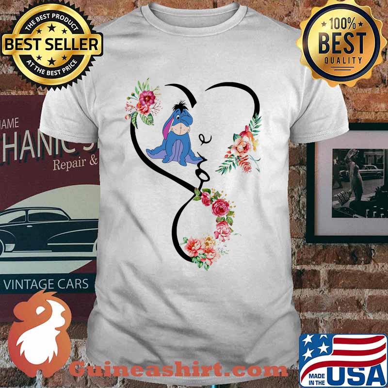 Love Eeyore Flower Shirt