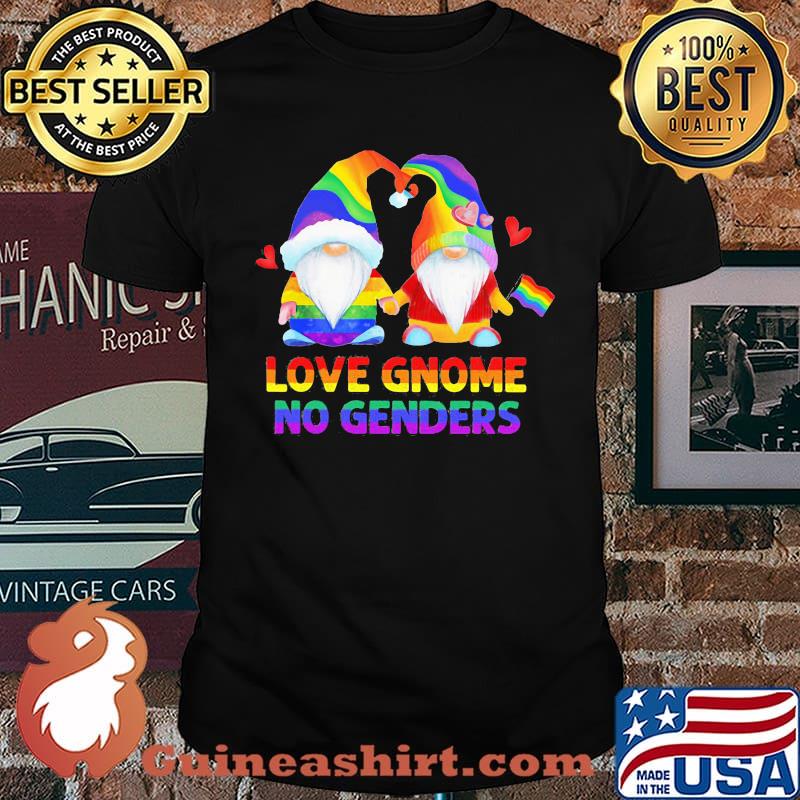 Love gnome no genders lgbt shirt