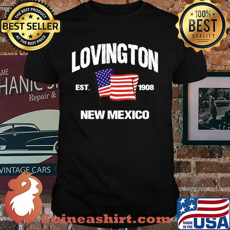Lovington New Mexico NM USA Stars Stripes Flag Shirt