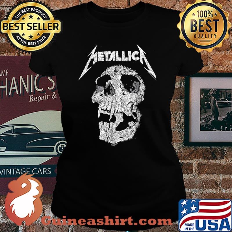 Metallicas Design Art Band Music Skull T-Shirt Laides tee