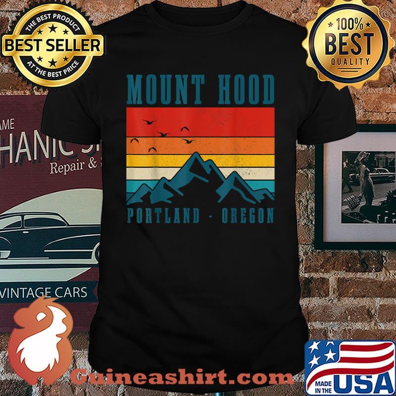 Mount Hood Portland Oregon Vintage Mountains PNW Hiking T-Shirt