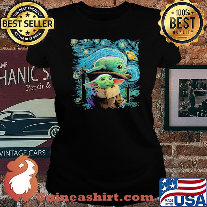 Night Galaxy Yoda Star Wars Shirt Laides tee