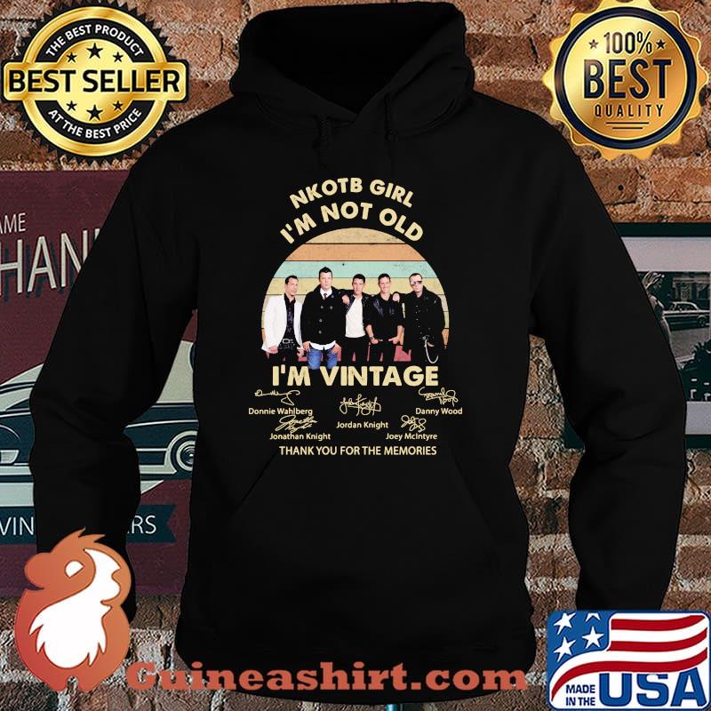 Nkotb Girl Im Not Old I’m Vintage Thank You For The Memories Signature Shirt Hoodie