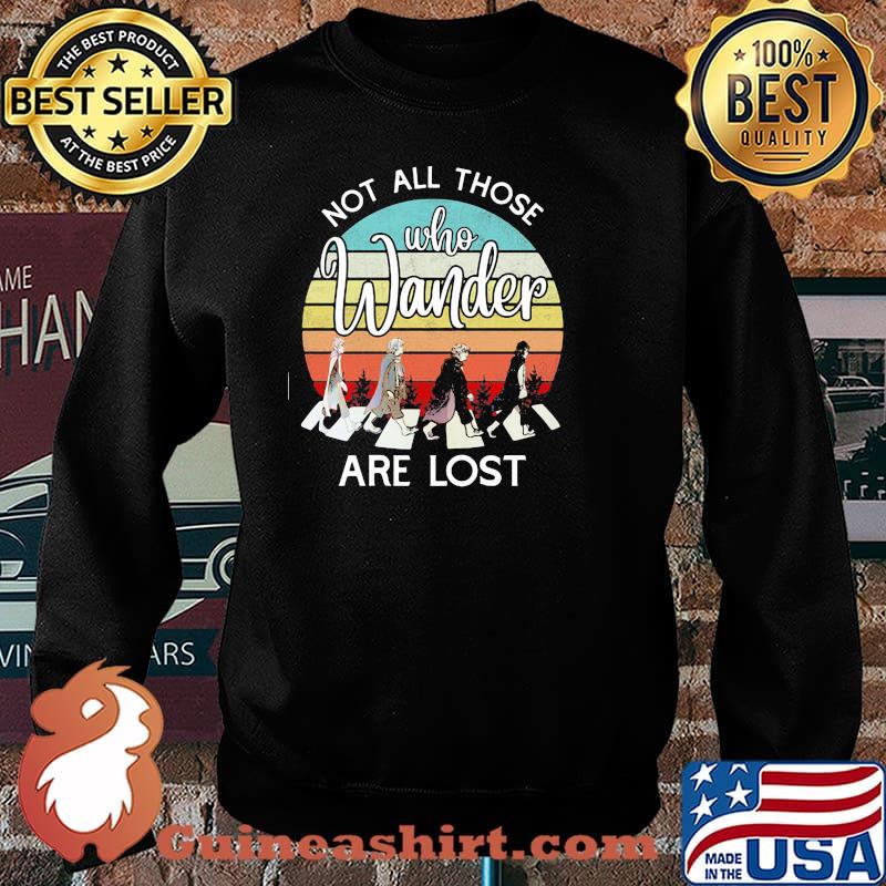 Not all those who wander are lost abbey road vintage Sweater
