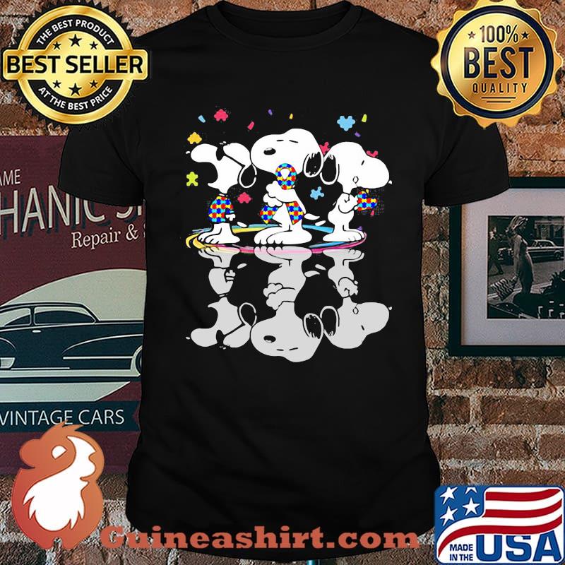 Official Snoopy autism awareness ribbon shirt
