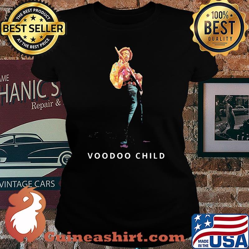Official Voodoo Child Play Guitar Shirt Laides tee