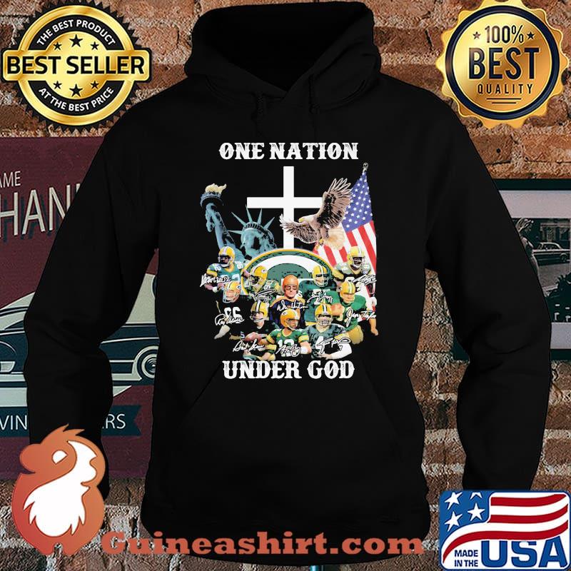 One Nation Under God Green Bay Packers Signature Shirt Hoodie