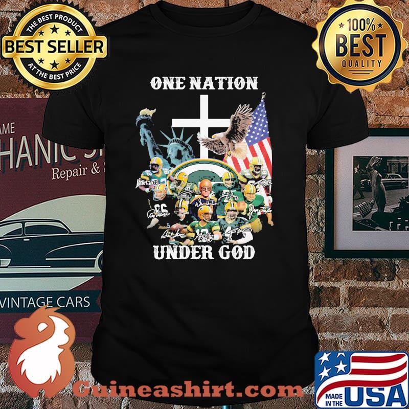 One Nation Under God Green Bay Packers Signature Shirt