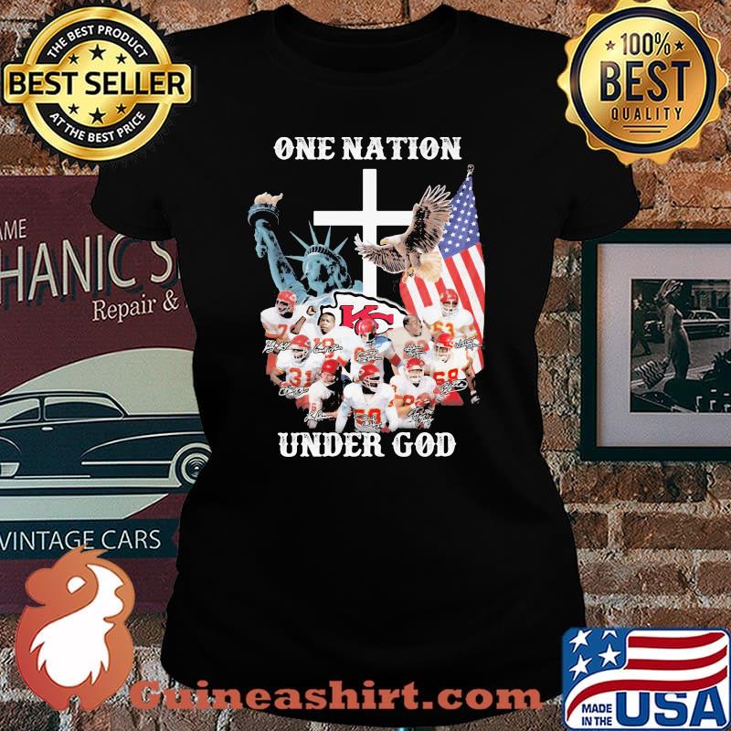 One Nation Under God Kansas City Chiefs Signature Shirt Laides tee