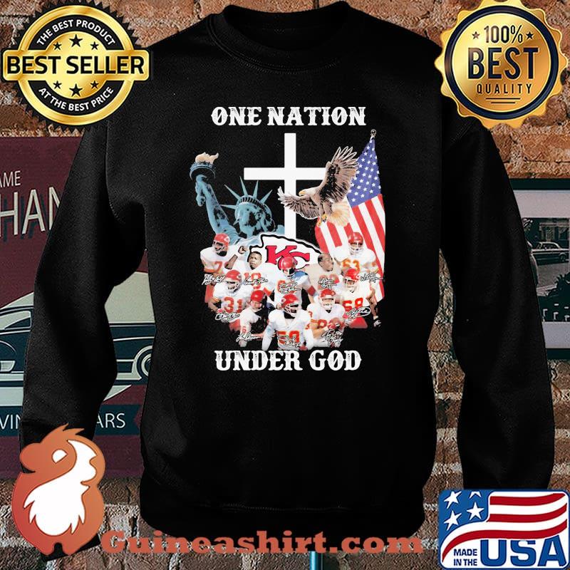 One Nation Under God Kansas City Chiefs Signature Shirt Sweater