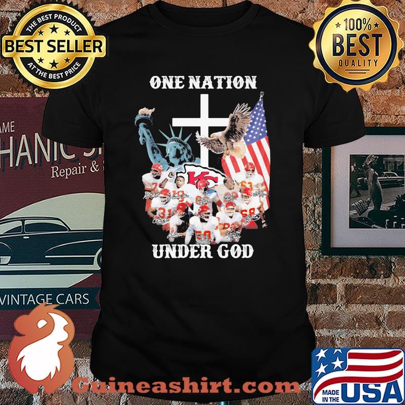 One Nation Under God Kansas City Chiefs Signature Shirt