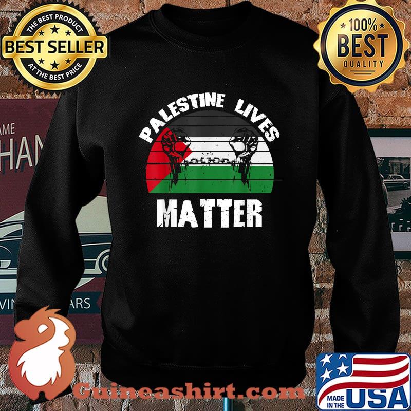 Palestinian Lives Matter Palestine Flag Retro Shirt Sweater