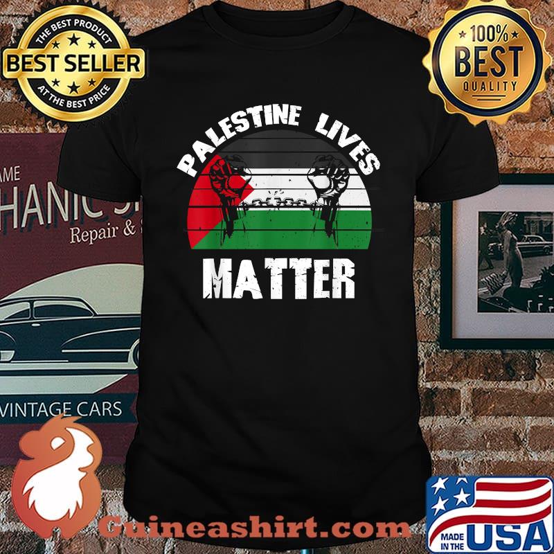 Palestinian Lives Matter Palestine Flag Retro Shirt