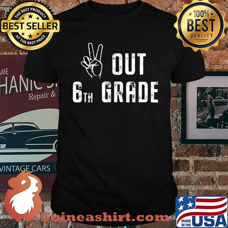 Peace Out 6th grade graduation gift idea class of 2027 Shirt