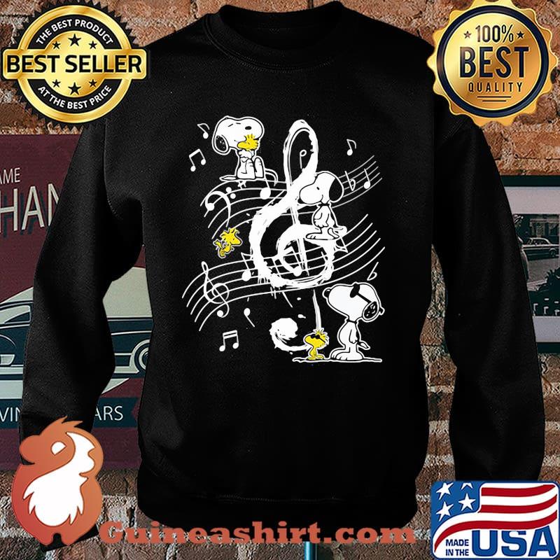 Peanuts Snoopy And Woodstock Music Shirt Sweater