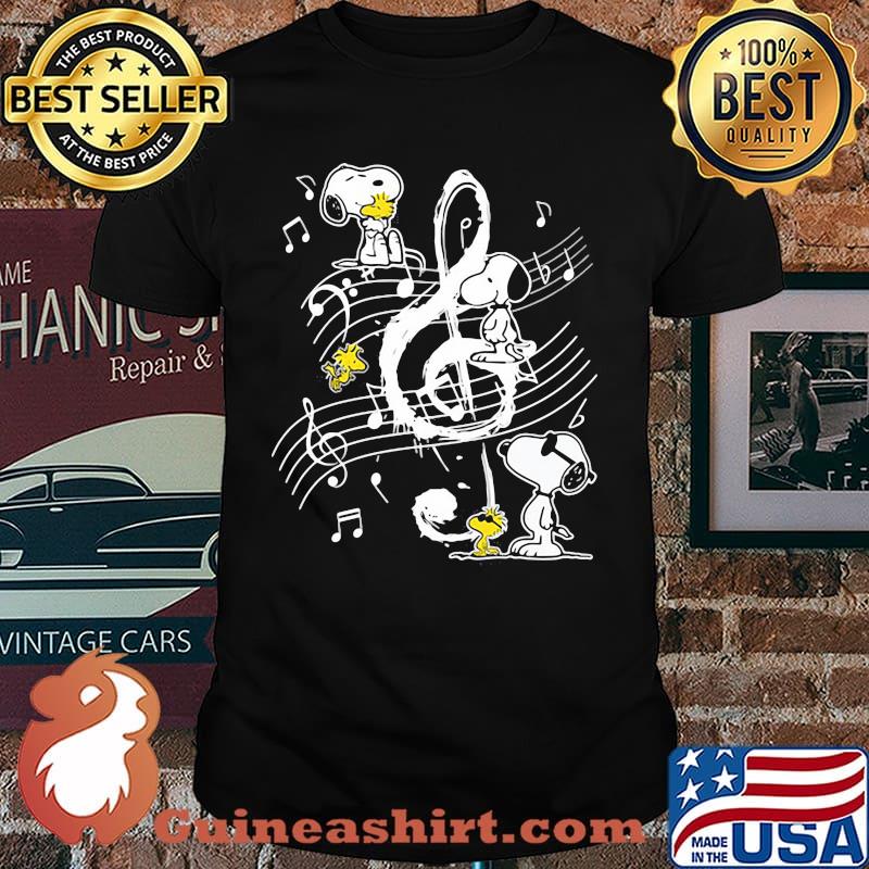 Peanuts Snoopy And Woodstock Music Shirt