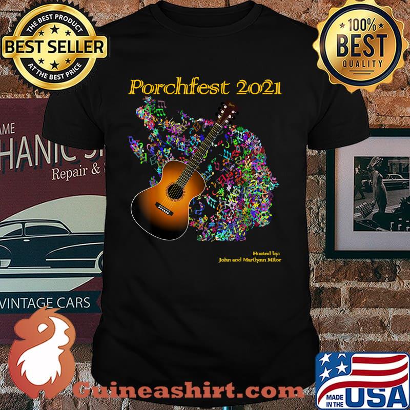 Porchfest 2021 Guitar art T-Shirt