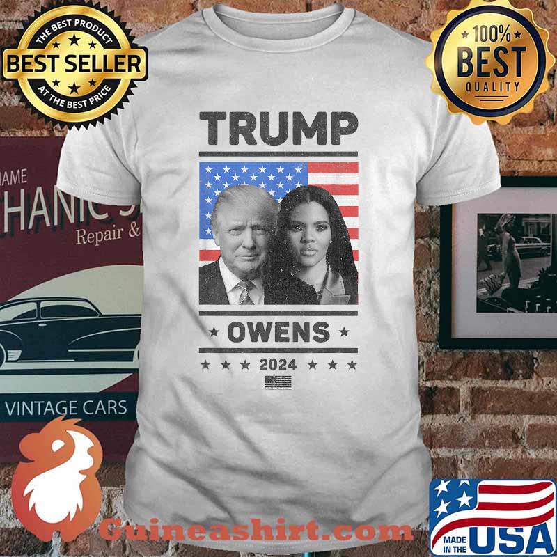 President Donald Trump and Vice President Candace Owens 2024 American Flag Shirt