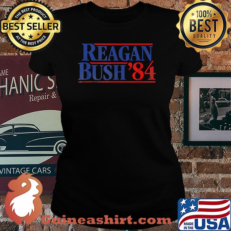 Reagan Bush '84 Vintage Style Conservative Republican Shirt Laides tee
