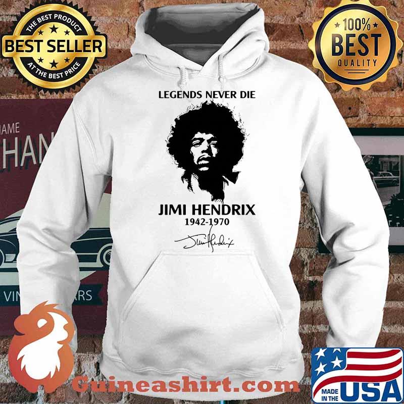 Rip Legends Never Die Jimi Hendrix 1942 1970 Signature Hoodie