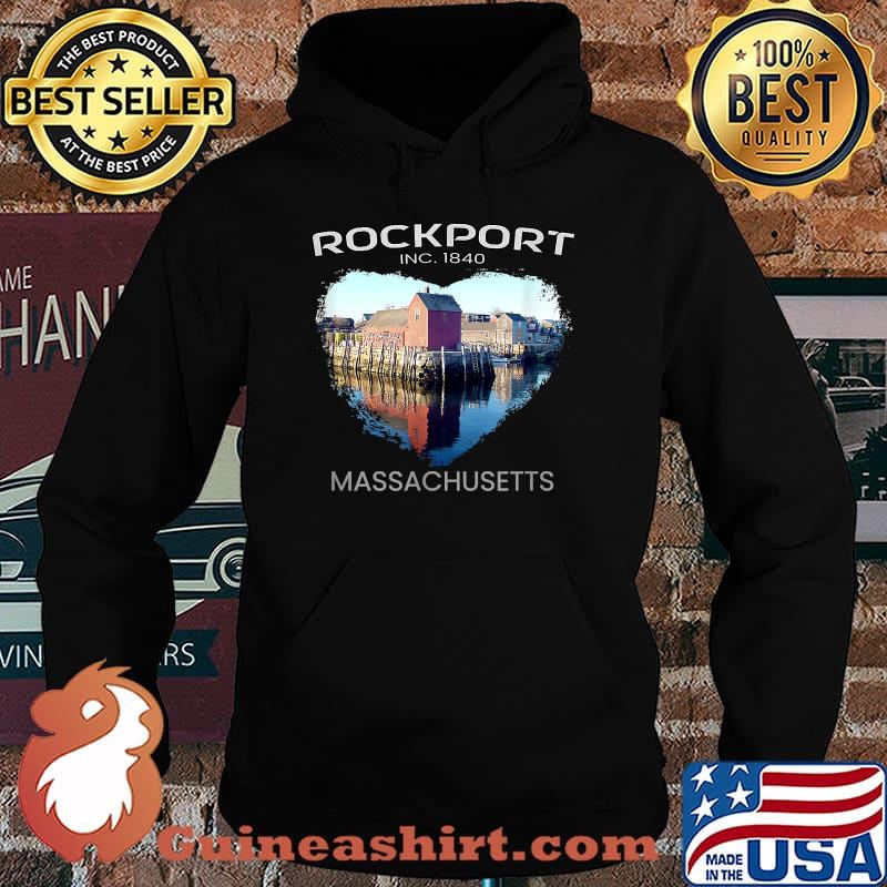 Rockport MA MASSACHUSETTS Motif Number 1 Heart Shirt Hoodie