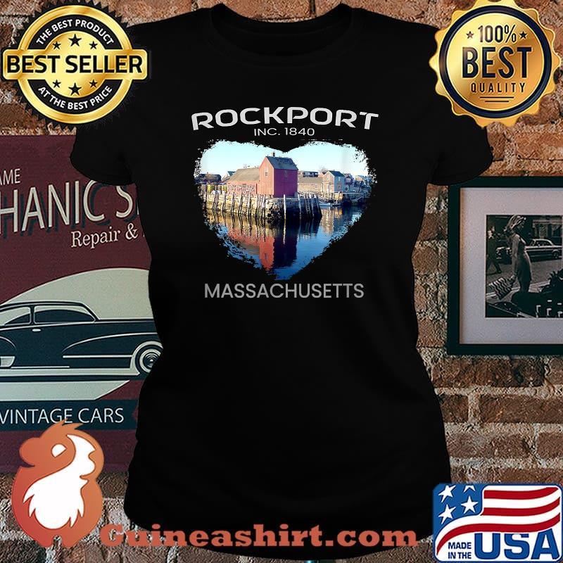Rockport MA MASSACHUSETTS Motif Number 1 Heart Shirt Laides tee