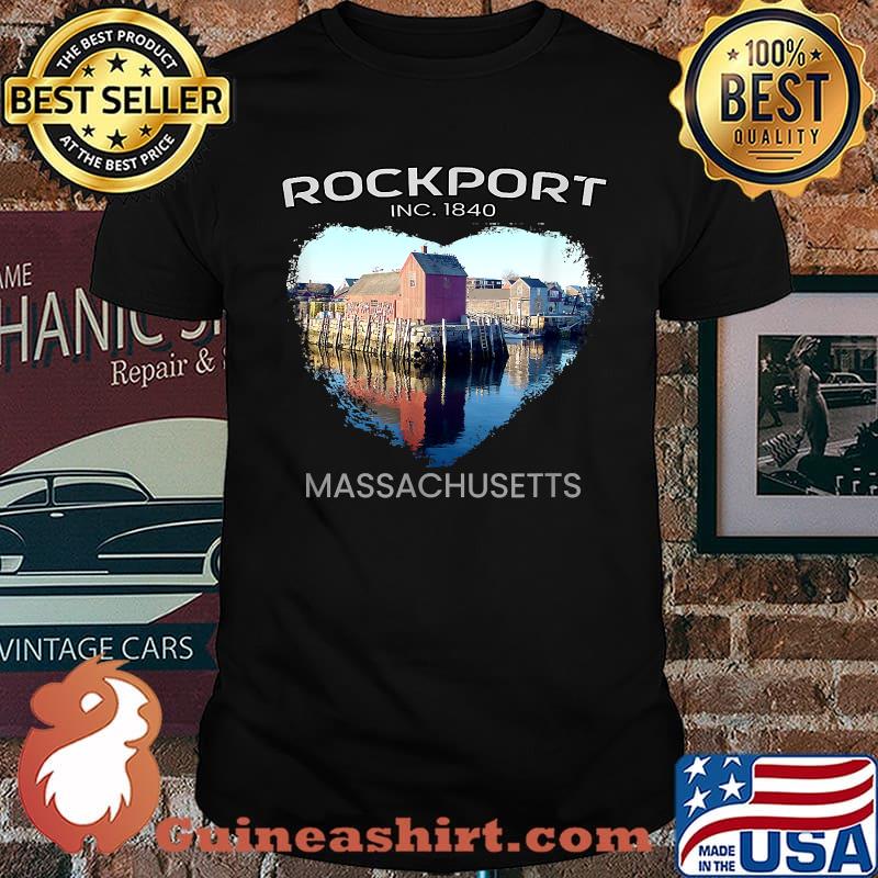 Rockport MA MASSACHUSETTS Motif Number 1 Heart Shirt