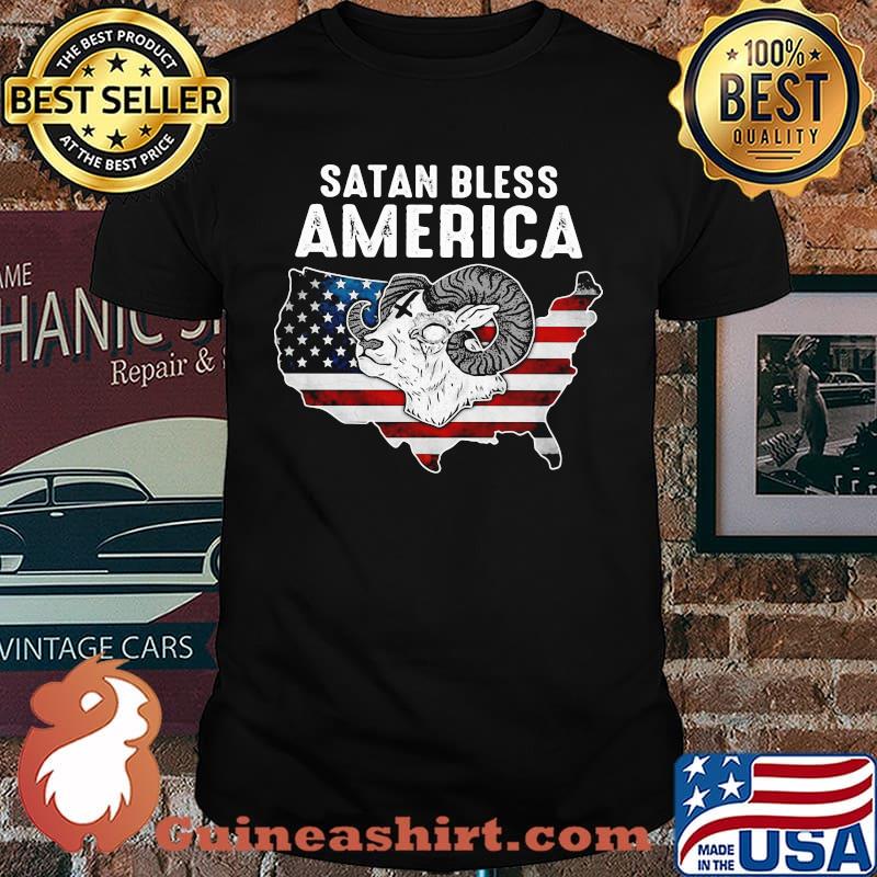 Satan Bless Ameica American Flag Shirt