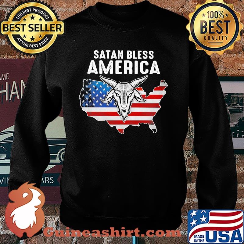 Satan Bless America Flag Shirt Sweater