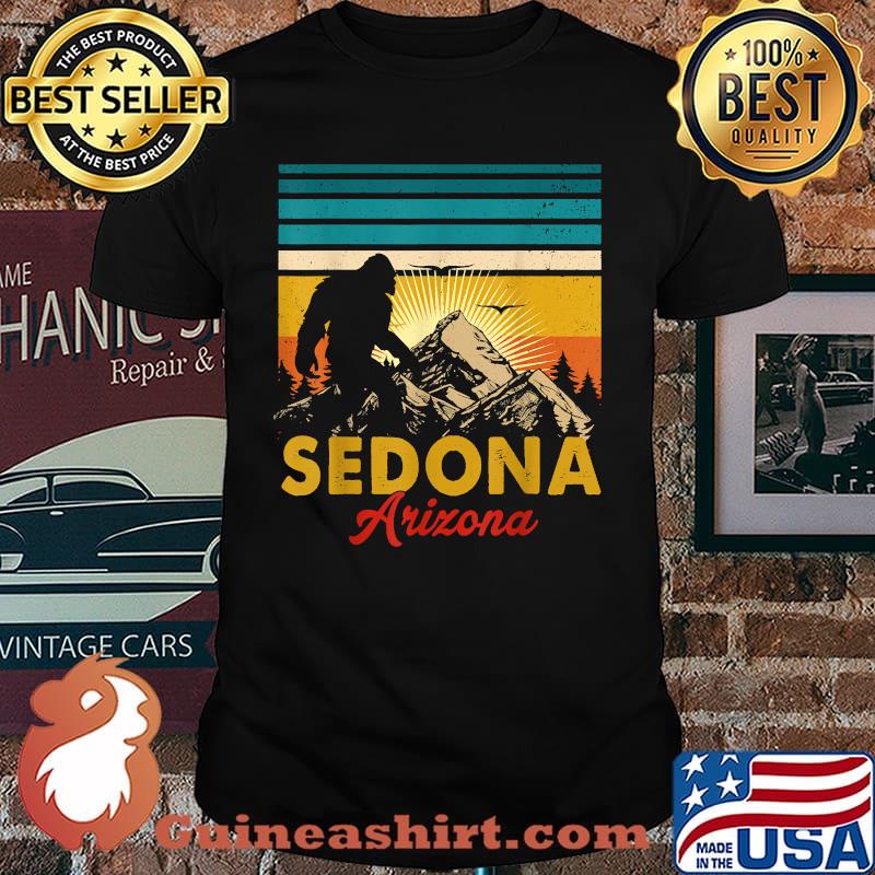 Sedona Arizona Bigfoot National Park Mountains Camping Vintage Shirt