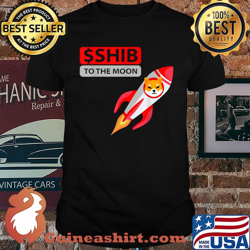 $SHIB to the Moon Shiba Inu Crypto Shirt