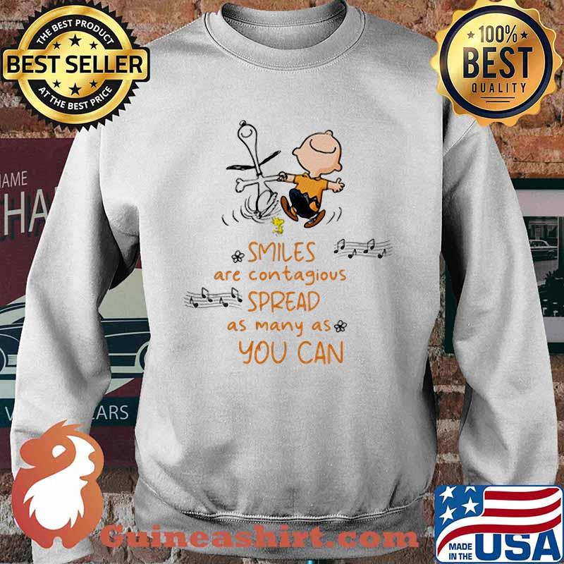 Smiles Are Contagious Spread As Many As You Can Snoopy And Charlie Shirt Sweater