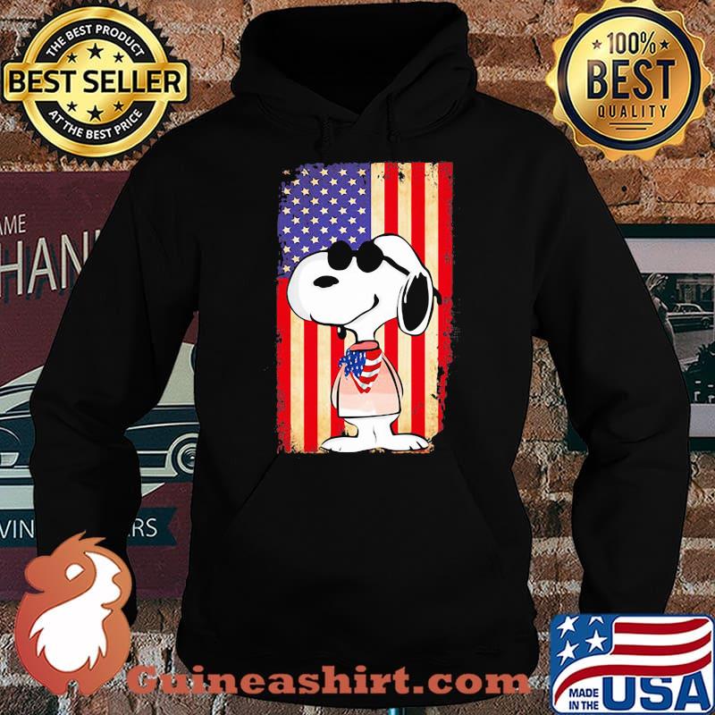 Snoopy Wear American Flag Vintage Shirt Hoodie