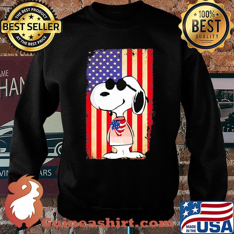 Snoopy Wear American Flag Vintage Shirt Sweater