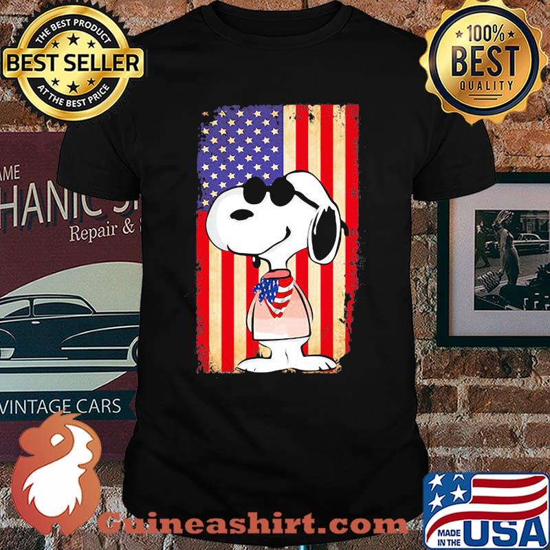 Snoopy Wear American Flag Vintage Shirt