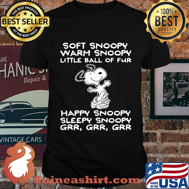 Soft Snoopy Warm Snoopy Little Ball Of Fur Happy Snoopy Sleepy Snoopy Shirt