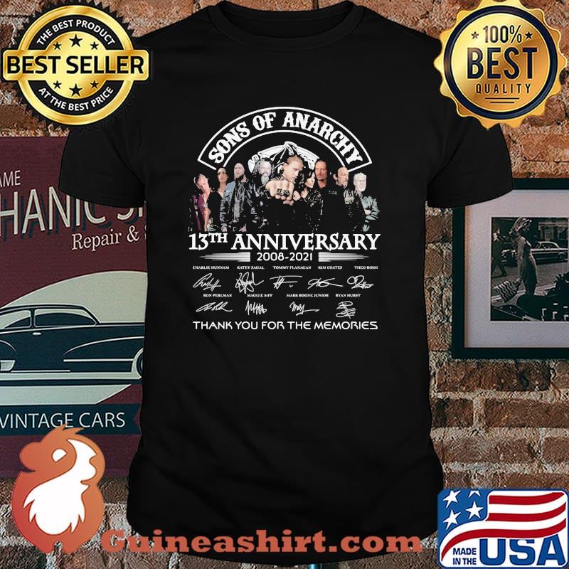 Sons Of Anarchy 13th Anniversary Thank You For The Memories Shirt