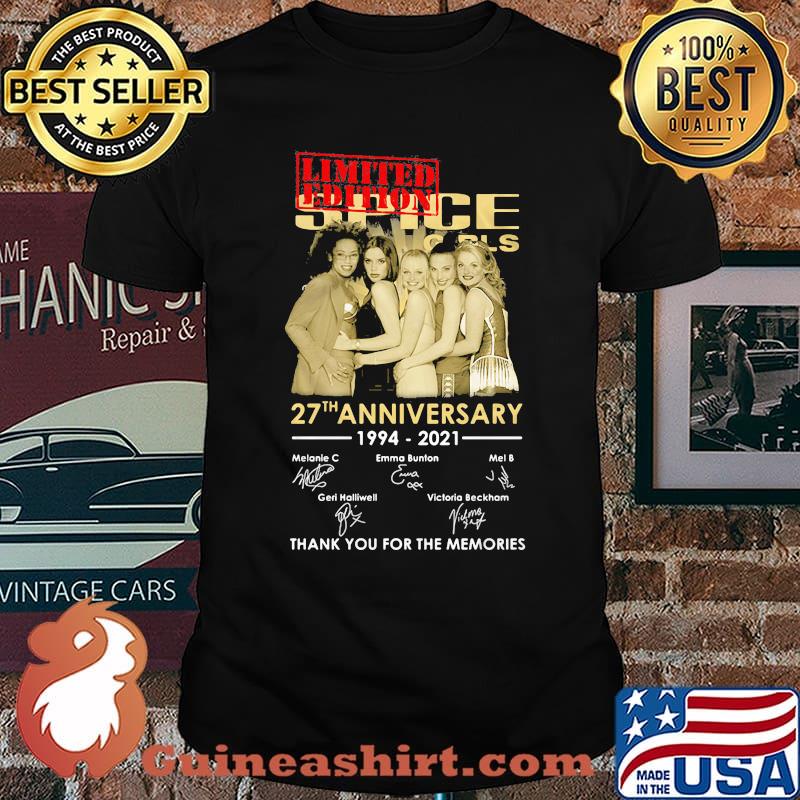 Spice Girls 27th Anniversary 1994 2021 Thank You For The Memories Signature Shirt