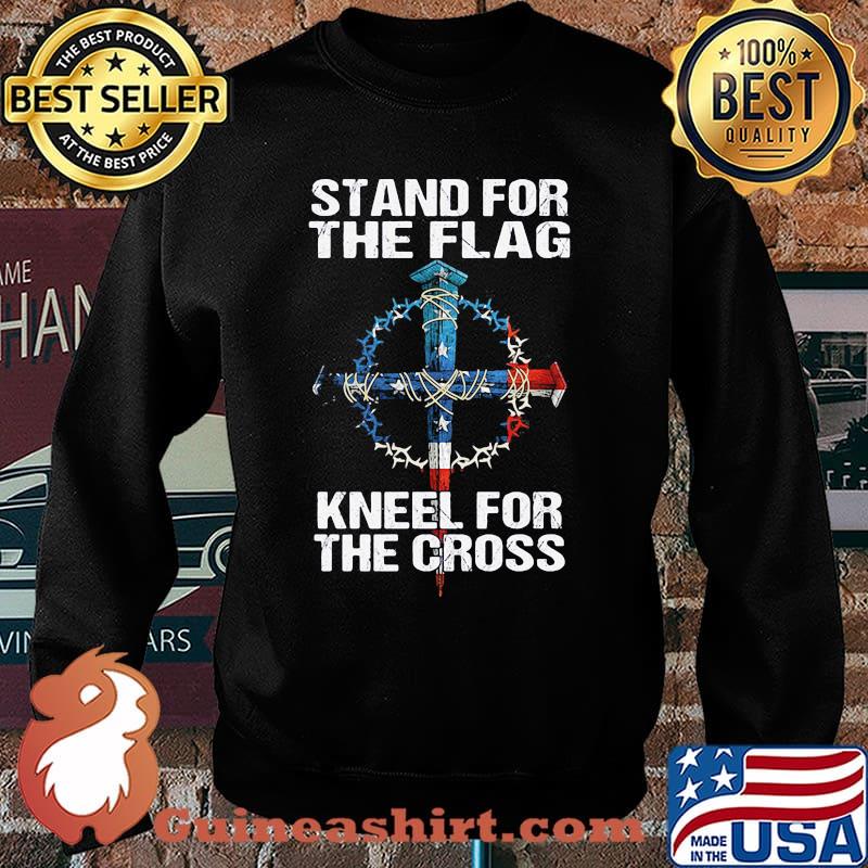 Stand For The Flag Knel For The Cross Jesus American Flag Shirt Sweater