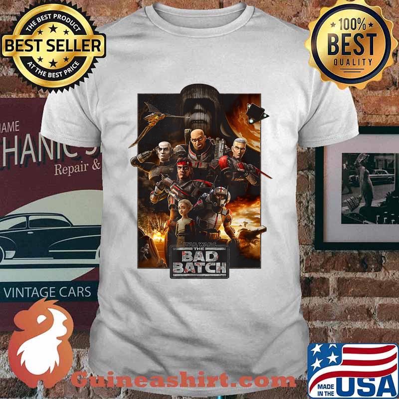 Star Wars The Bad Batch Group Shot Poster T-Shirt
