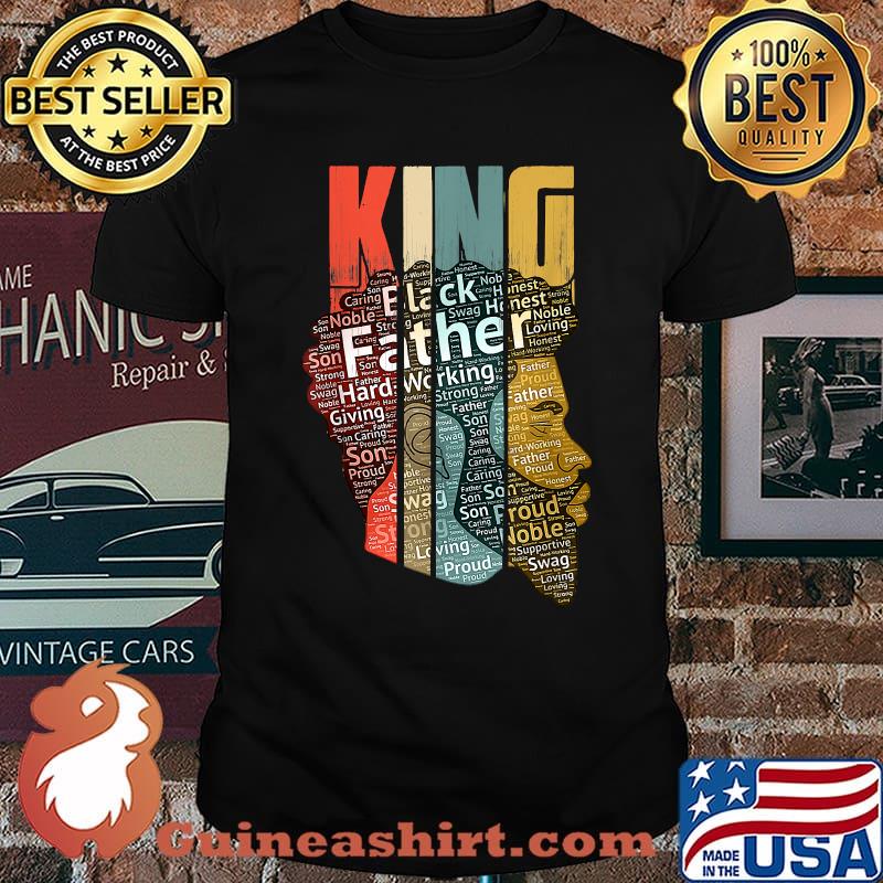 Strong Black King African American Tee Natural Afro Vintage Shirt