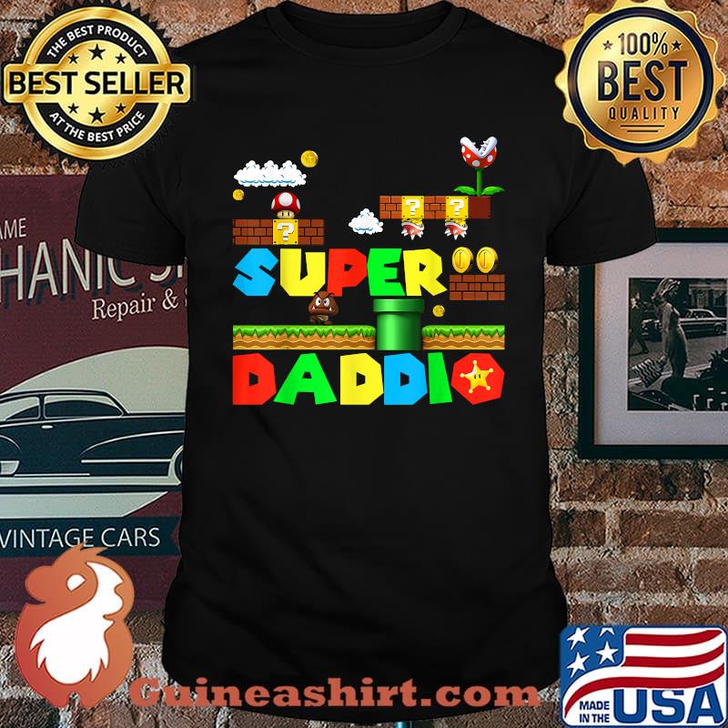 Super Daddio Father Nerdy Video Gaming Lover Shirt