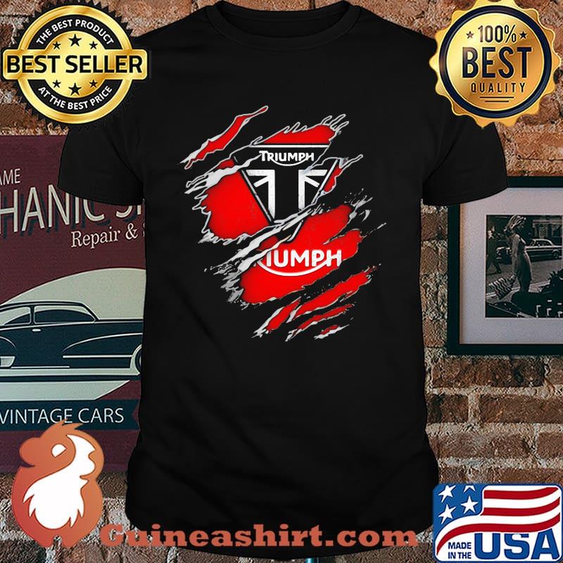 Super hero Triumph logo shirt