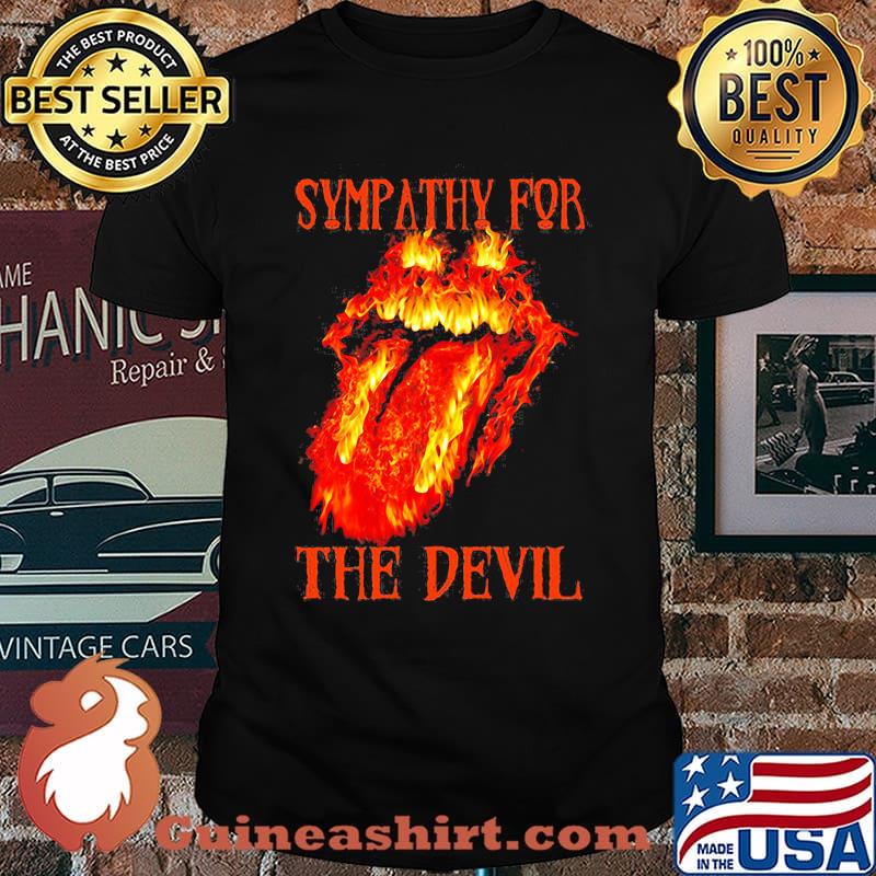 Sympathy for the devil the rolling stones lip fire shirt