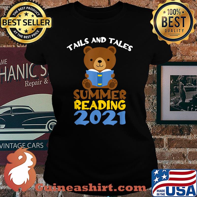 Tails and Tales Bear reading 2021 Shirt Laides tee